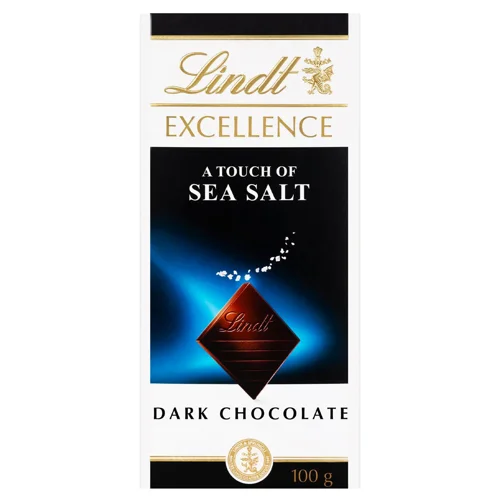 Шоколад чорний Lindt Excellence з  морскою сіллю 100г