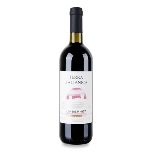 Вино Червоне Сухе Cabernet, В/Ґ, Скляна Пляшка, 0.75л, 13%