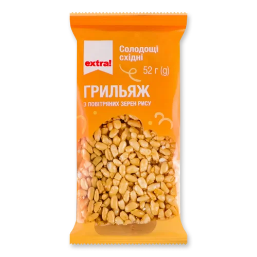 Грильяж Extra! з повітряних зерен рису