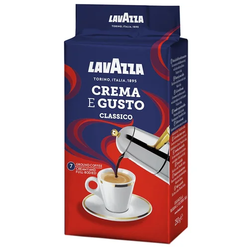 Кава натуральна смажена мелена Crema e Gusto Lavazza в/у 250г