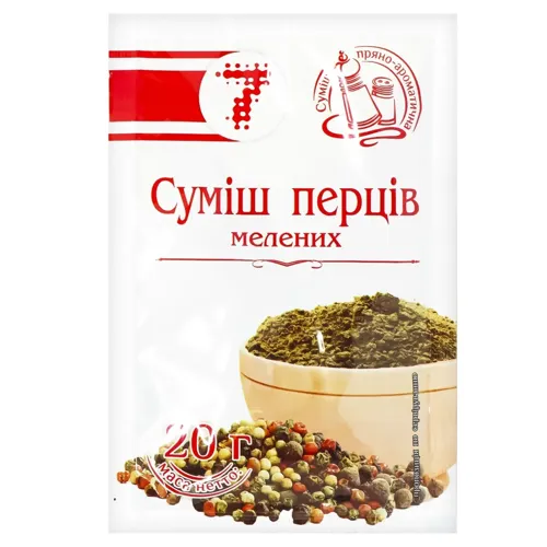 Приправа Семерка Суміш перців мелена 20г