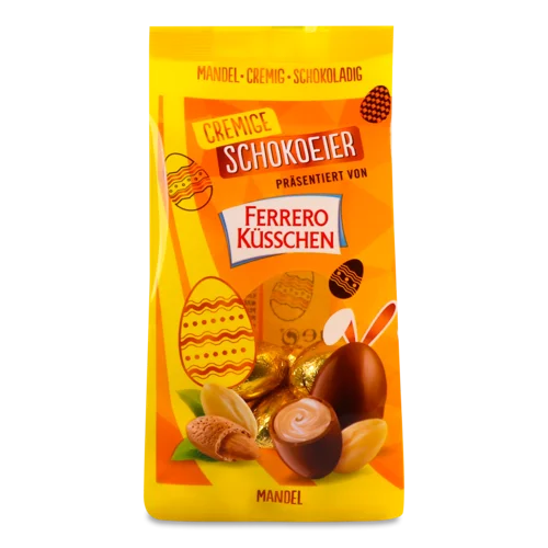 Цукерки Ferrero Kusschen Кремові Яйця З Мигдальним Кремом, 150г