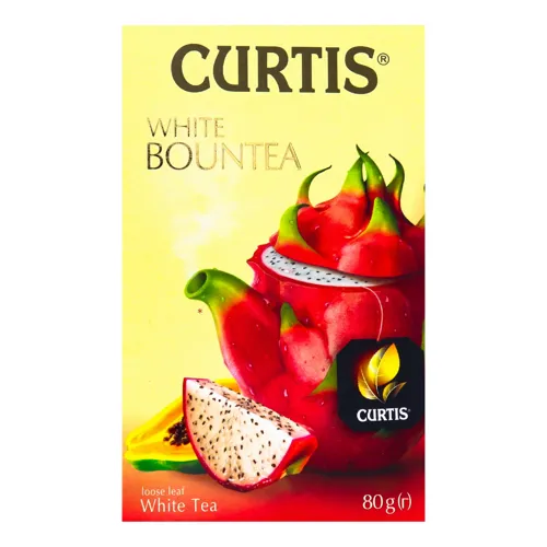 Чай білий байховий White Bountea Curtis картонна упаковка 80г