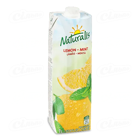 Напій соковмісний Naturalis лимон-м'ята, 1л