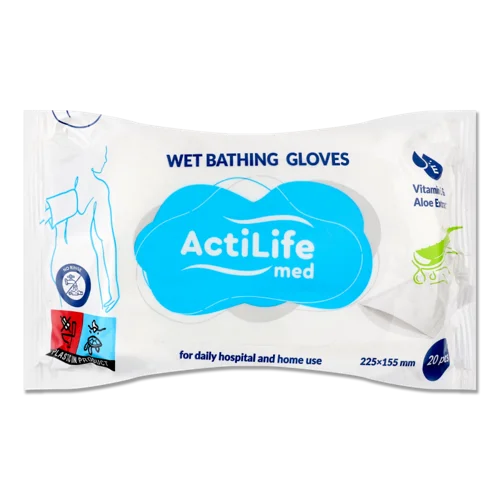 Рукавиці-Серветки Гігієнічні Універсальні ActiLife Med, В/ґ, 20шт