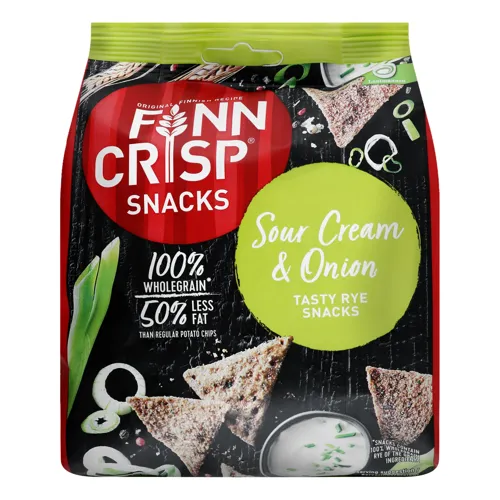Снек цільнозерновий Sour Cream&Onion Finn Crisp м/у 150г