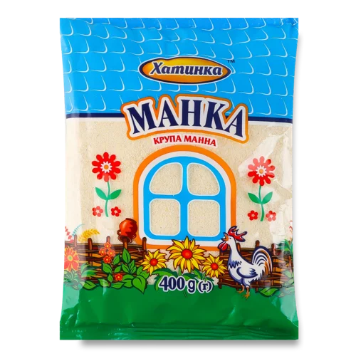 Манна Крупа Вищого Ґатунку, Упаковка Картонна, 400 Г