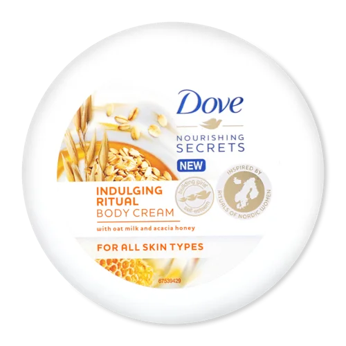 Крем для Тіла З Вівсяним Молочком Та Медом Акації Dove, 250мл