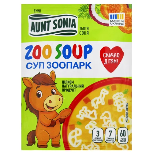 Суп Зоопарк Aunt Sonia 60г