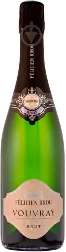 Вино ігристе біле брют Felicien Brou Vouvray Brut 0.75л