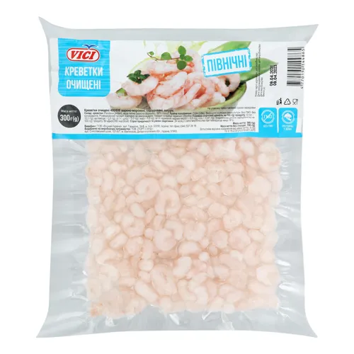 Креветки очищені 400/600 Північні Vici в/м в/у 300г