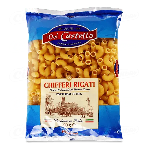 Вироби макаронні Del Castello Кіффері рігаті, 400г