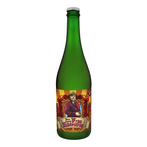 Пиво 0.75л 4.5% світле нефільтроване непастеризоване Frau Ribbentrop Правда пл