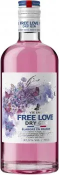 Джин Free love Rose de France 0.7л 37.5%