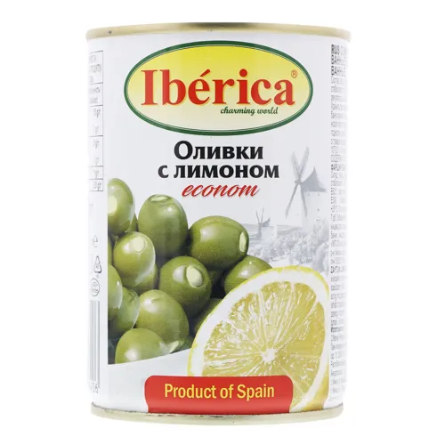 Оливки фаршировані лимоном Iberica з/б 280г
