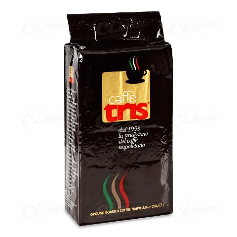Кава мелена Caffe Tris смажена, 250г