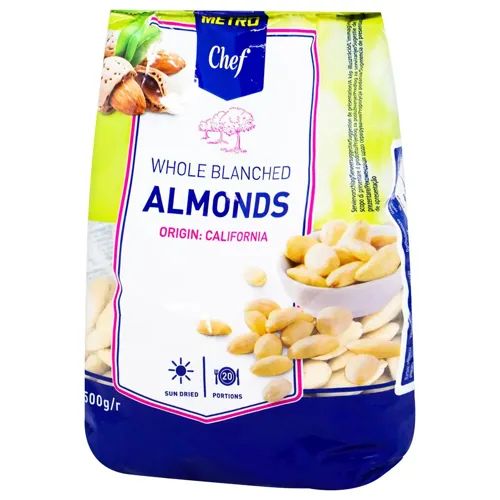 Мигдаль Metro chef цілий бланшований 500г