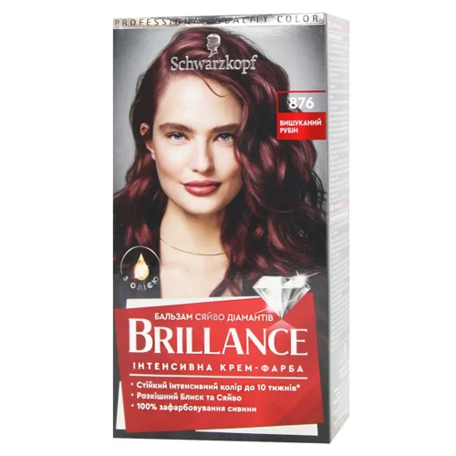 Фарба Brillance для волосся 876 Вишуканий рубін