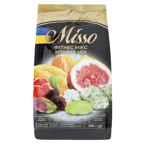 Асорті фруктово-фісташкове Misso Фітнес мікс 100г
