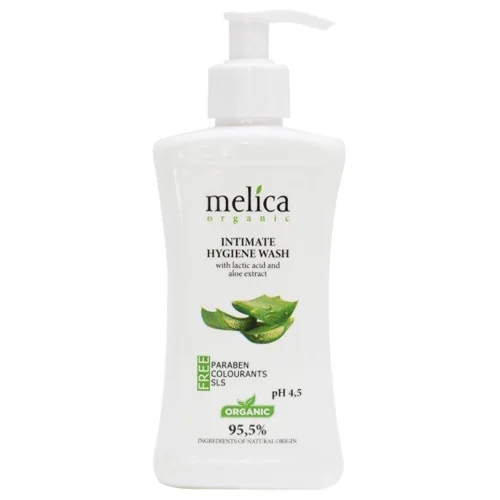 Засіб Melica Organic для інтимної гігієни з молочною кислотою та екстрактом алое 300мл