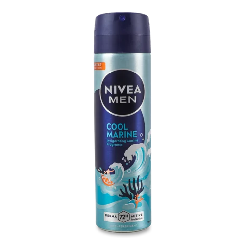 Антиперспірант Nivea Men Cool Marine, 150 мл, в/с