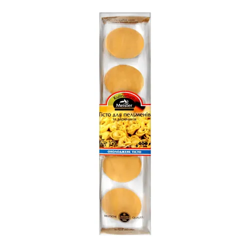 Тесто Kulinarium Meister для пельменей і вареників охолоджене 400г