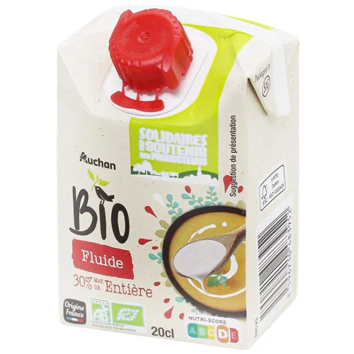 Вершки Auchan 30% 20CL