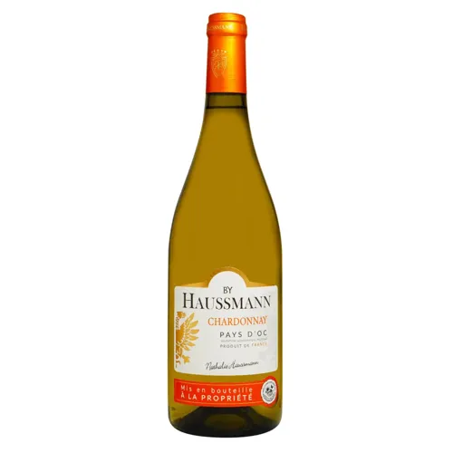 Вино Haussmann Chardonnay біле сухе 13%, 0,75л