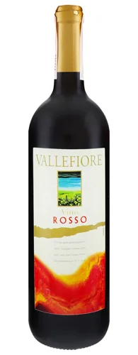 Вино Vallefiore Vino di Tavola Rosso червоне сухе 11% 0,75л