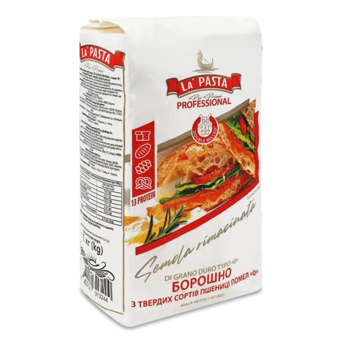Борошно З Твердих Сортів Пшениці В/ґ, Помел №0, 1кг