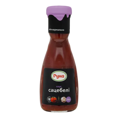 Соус Сацебелі Руна з пластиковою упаковкою 235г