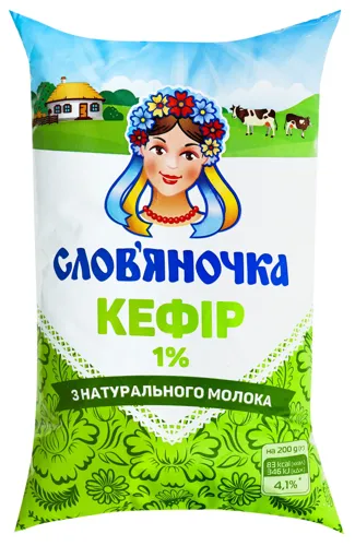Кефір 1% Слов`яночка м/у 900г