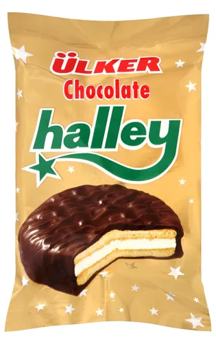 Печиво-сендвіч шоколадне з маршмеллоу Chocolate Halley Ulker м/у 30г