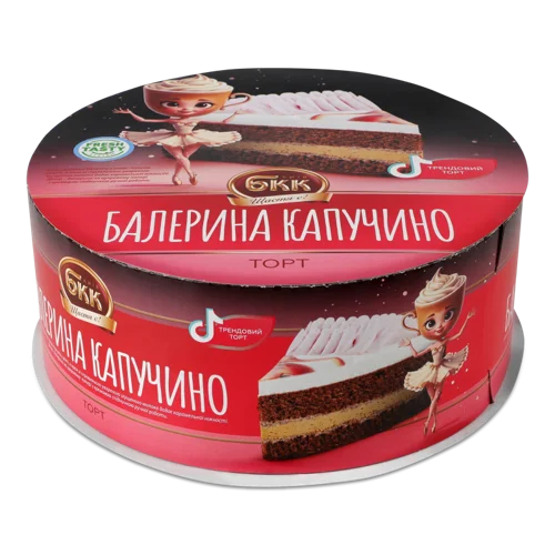 Торт Балерина Капучино Київ БКК к/у, 450 г