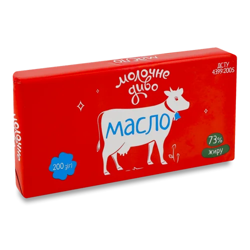 Масло Солодковершкове Вищого Ґатунку 73%, Молочне Диво, м/у 200г