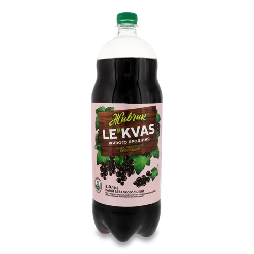 Напій Безалкогольний Сильногазований Зі Смаком Смородини Le`Kvas, п/пл 2л