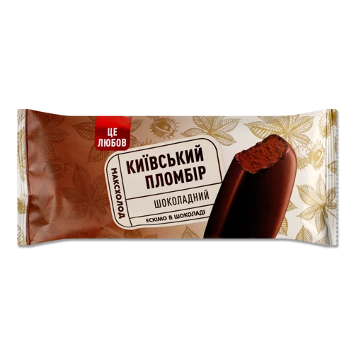 Ескімо Морозиво 12% Пломбір В Шоколаді, м/у 80г