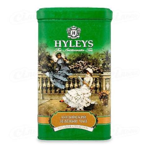Чай зелений Hyleys Крупний лист у залізній банці, 125г