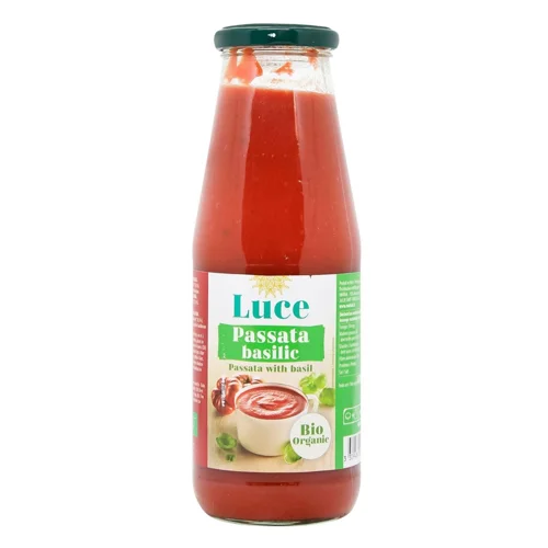 Пюре Luce томатне з базиліком органічне 680г