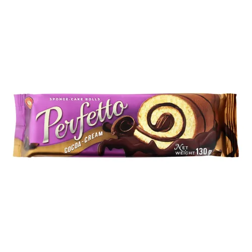 Рулет бісквитний Какао-крем Perfetto Бісквіт Шоколад м/у 130г