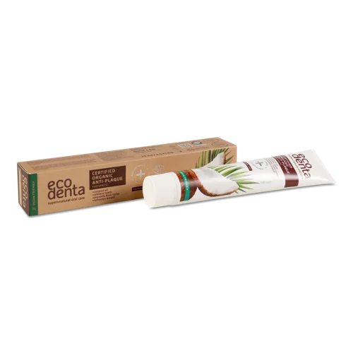Зубна Паста Certified Organic Anti-plaque, ЕкоДента, 75мл