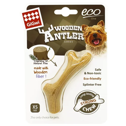 Іграшка для собак GiGwi Wooden Antler XS Ріг жувальний 10см