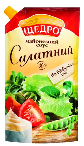Соус майонезний 30% Салатний Щедро м/у 550г