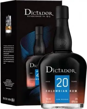 Ром Dictador 20 років витримки 0.7л 40% в подарунковій упаковці
