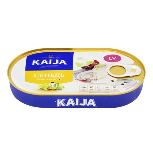 Оселедець Kaija філе в олії 170г