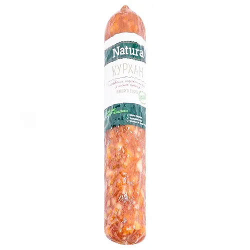 Ковбаса Natura Курхан з м'яса птиці сирокопчена 240г