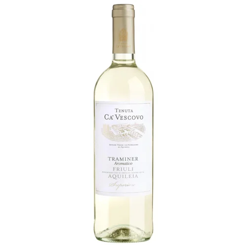 Вино Ca'Vescovo Traminer 0,75л сухе біле 12,5% (Італія)