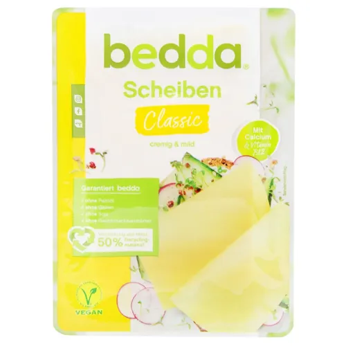 Сир Bedda Класичний рослинний нарізаний 150г