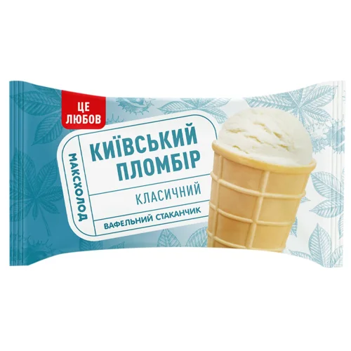 Морозиво Максхолод Київський пломбір Класичний 80г
