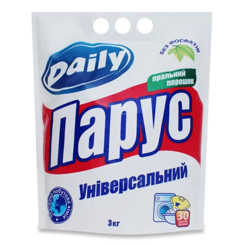 Пральний Порошок Універсальний Daily Парус, В/ґ, 3 кг